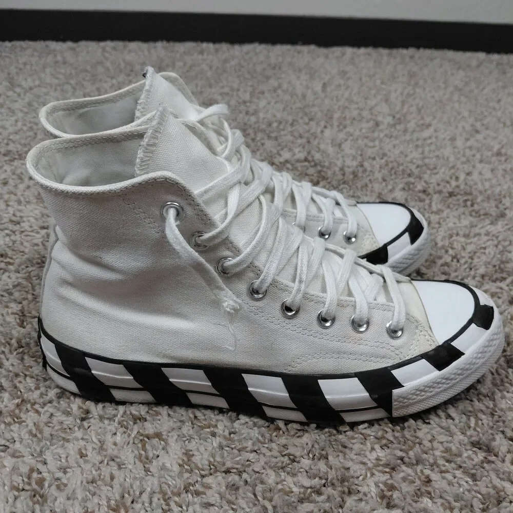 Converse Off White Chuck Taylor All-Star Hi Top Sneakers Mens 8 Womens 10
